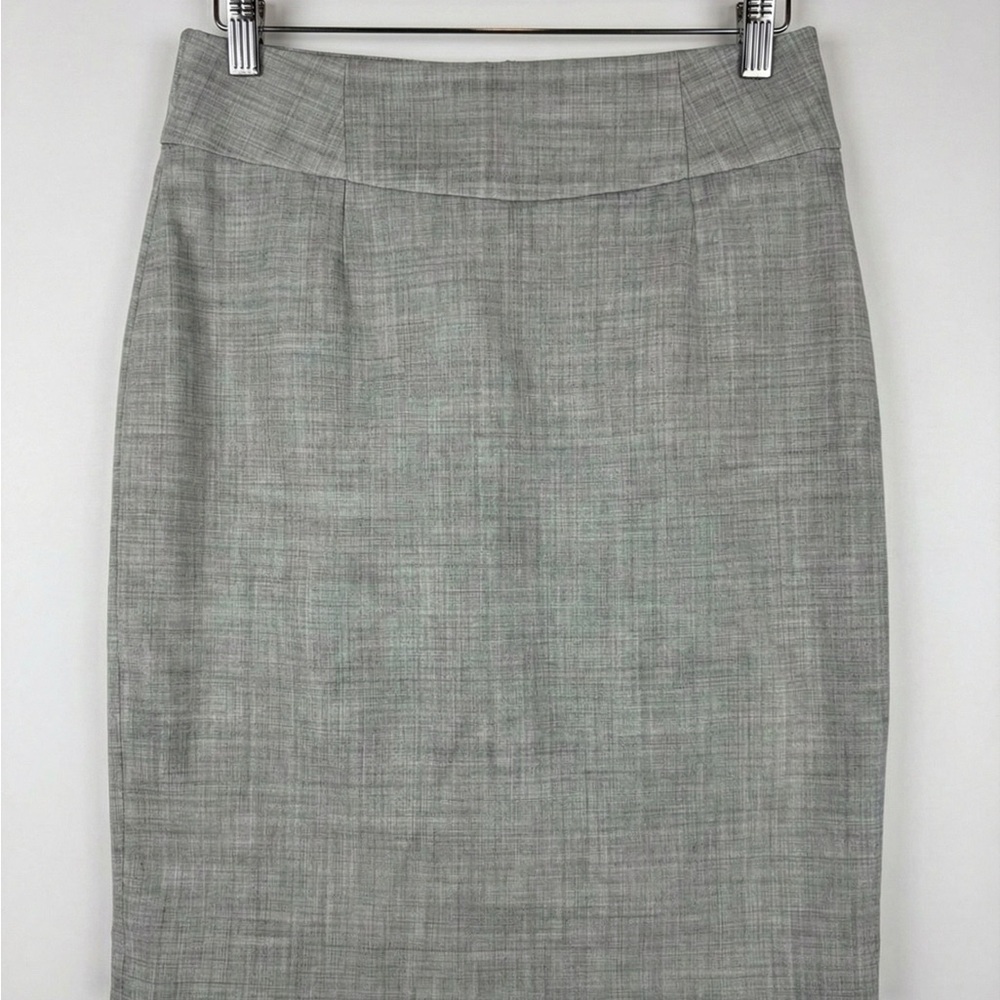 J.Crew 4P Petite Gray Pencil Skirt Preppy Classic Casual Chic Style
